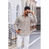 image:imageCOOFANDY Mens Oxford Shirts Long Sleeve Casual Button Down Shirt Untucked Business Dress ShirtsKhaki