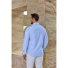 image:imageCOOFANDY Mens Oxford Shirts Long Sleeve Casual Button Down Shirt Untucked Business Dress ShirtsLight Blue