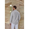image:imageCOOFANDY Mens Oxford Shirts Long Sleeve Casual Button Down Shirt Untucked Business Dress ShirtsLight Grey