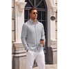 image:imageCOOFANDY Mens Oxford Shirts Long Sleeve Casual Button Down Shirt Untucked Business Dress ShirtsLight Grey