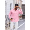image:imageCOOFANDY Mens Oxford Shirts Long Sleeve Casual Button Down Shirt Untucked Business Dress ShirtsPink