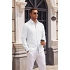 image:imageCOOFANDY Mens Oxford Shirts Long Sleeve Casual Button Down Shirt Untucked Business Dress ShirtsWhite