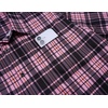 image:imageCOOFANDY Mens Plaid Button Down Shirts Short Sleeve Casual Summer Shirt Wrinkle Free Dress Shirts with PocketBlack Pink Plaid