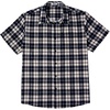 image:imageCOOFANDY Mens Plaid Button Down Shirts Short Sleeve Casual Summer Shirt Wrinkle Free Dress Shirts with PocketBlack White Khaki Plaid