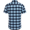 image:imageCOOFANDY Mens Plaid Button Down Shirts Short Sleeve Casual Summer Shirt Wrinkle Free Dress Shirts with PocketBlue Black Check