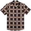 image:imageCOOFANDY Mens Plaid Button Down Shirts Short Sleeve Casual Summer Shirt Wrinkle Free Dress Shirts with PocketBrown Khaki Plaid