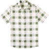 image:imageCOOFANDY Mens Plaid Button Down Shirts Short Sleeve Casual Summer Shirt Wrinkle Free Dress Shirts with PocketGreen Plaid