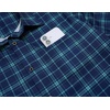 image:imageCOOFANDY Mens Plaid Button Down Shirts Short Sleeve Casual Summer Shirt Wrinkle Free Dress Shirts with PocketNavy and Green Plaid
