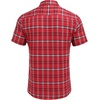 image:imageCOOFANDY Mens Plaid Button Down Shirts Short Sleeve Casual Summer Shirt Wrinkle Free Dress Shirts with PocketRed Check
