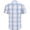 image:imageCOOFANDY Mens Plaid Button Down Shirts Short Sleeve Casual Summer Shirt Wrinkle Free Dress Shirts with PocketWhite Blue Plaid