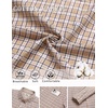 image:imageCOOFANDY Mens Plaid Dress Shirts Long Sleeve Button Down Shirts Wrinkle Free Stretch Cotton Business Casual ShirtKhaki Plaid