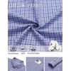 image:imageCOOFANDY Mens Plaid Dress Shirts Long Sleeve Button Down Shirts Wrinkle Free Stretch Cotton Business Casual ShirtSky Blue White Plaid