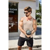 image:imageCOOFANDY Mens Workout Tank Top Ribbed Knit Sleeveless Gym Muscle T Shirts Bodybuilding TeeBlackLight Khaki 2 Pcs