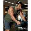 image:imageCOOFANDY Mens Workout Tank Tops Cotton Cut Off Sleeveless Muscle Shirts Gym Athletic Running T ShirtArmy Green