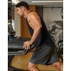 image:imageCOOFANDY Mens Workout Tank Tops Cotton Cut Off Sleeveless Muscle Shirts Gym Athletic Running T ShirtBlack