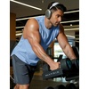 image:imageCOOFANDY Mens Workout Tank Tops Cotton Cut Off Sleeveless Muscle Shirts Gym Athletic Running T ShirtBlue