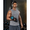 image:imageCOOFANDY Mens Workout Tank Tops Cotton Cut Off Sleeveless Muscle Shirts Gym Athletic Running T ShirtLight Heather Gray