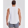 image:imageCOOFANDY Mens Workout Tank Tops Cotton Cut Off Sleeveless Muscle Shirts Gym Athletic Running T ShirtWhite
