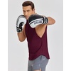 image:imageCOOFANDY Mens Workout Tank Tops Cotton Cut Off Sleeveless Muscle Shirts Gym Athletic Running T ShirtWine Red