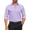 image:imageCOOFANDY Mens Dress Shirts Long Sleeve Business Casual Button Down Shirts Regular Fit Formal ShirtsPurple