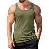 image:imageCOOFANDY Mens Workout Tank Top Ribbed Knit Sleeveless Gym Muscle T Shirts Bodybuilding TeeArmy Green1 Pcs