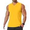 image:imageCOOFANDY Mens Workout Tank Tops V Neck Sleeveless Shirts Quick Dry Athletic Gym Muscle T Shirt Lightweight Soft TeeYellow