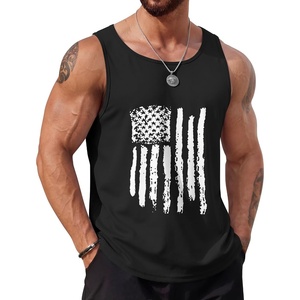 image:imageCOOFANDY Mens Beach Tank Tops Summer Cotton Sleeveless Graphic T Shirts Palm Tree Casual Vacation Muscle TankBlackamerican Flag
