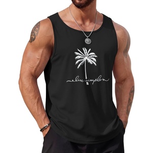 image:imageCOOFANDY Mens Beach Tank Tops Summer Cotton Sleeveless Graphic T Shirts Palm Tree Casual Vacation Muscle TankBlackcoconut Tree
