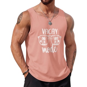 image:imageCOOFANDY Mens Beach Tank Tops Summer Cotton Sleeveless Graphic T Shirts Palm Tree Casual Vacation Muscle TankPinkcoconut Tree