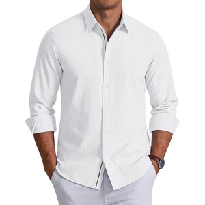 image:imageCOOFANDY Mens Oxford Shirts Long Sleeve Casual Button Down Shirt Untucked Business Dress ShirtsWhite