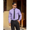 image:imageCOOFANDY Mens Dress Shirts Long Sleeve Button Down Shirts Regular Fit Business Casual ShirtsLavender