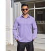 image:imageCOOFANDY Mens Dress Shirts Long Sleeve Button Down Shirts Regular Fit Business Casual ShirtsLavender