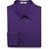image:imageCOOFANDY Mens Dress Shirts Long Sleeve Button Down Shirts Regular Fit Business Casual ShirtsPurple