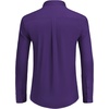 image:imageCOOFANDY Mens Dress Shirts Long Sleeve Button Down Shirts Regular Fit Business Casual ShirtsPurple