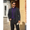 image:imageCOOFANDY Mens Dress Shirts Long Sleeve Button Down Shirts Regular Fit Business Casual ShirtsPurple