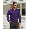 image:imageCOOFANDY Mens Dress Shirts Long Sleeve Button Down Shirts Regular Fit Business Casual ShirtsPurple