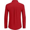 image:imageCOOFANDY Mens Dress Shirts Long Sleeve Button Down Shirts Regular Fit Business Casual ShirtsRed