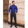 image:imageCOOFANDY Mens Dress Shirts Wrinkle Free Long Sleeve Button Down Shirt Formal Business ShirtsRoyal Blue