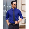 image:imageCOOFANDY Mens Dress Shirts Wrinkle Free Long Sleeve Button Down Shirt Formal Business ShirtsRoyal Blue