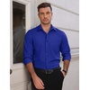 image:imageCOOFANDY Mens Dress Shirts Wrinkle Free Long Sleeve Button Down Shirt Formal Business ShirtsRoyal Blue