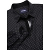 image:imageCOOFANDY Mens Printed Dress Shirts Long Sleeve Business Button Down Shirt Contrast Collar Shirts for Men2blackleaves