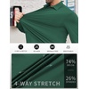 image:imageCOOFANDY Mens Stretch Dress Shirts Muscle Fit Wrinkle Free Long Sleeve Button Down Shirt Business Casual ShirtsGreen