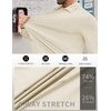 image:imageCOOFANDY Mens Stretch Dress Shirts Muscle Fit Wrinkle Free Long Sleeve Button Down Shirt Business Casual ShirtsLight Beige