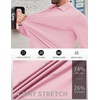 image:imageCOOFANDY Mens Stretch Dress Shirts Muscle Fit Wrinkle Free Long Sleeve Button Down Shirt Business Casual ShirtsLight Pink