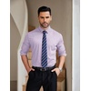 image:imageCOOFANDY Mens Stretch Dress Shirts Muscle Fit Wrinkle Free Long Sleeve Button Down Shirt Business Casual ShirtsPurple Stripes