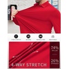 image:imageCOOFANDY Mens Stretch Dress Shirts Muscle Fit Wrinkle Free Long Sleeve Button Down Shirt Business Casual ShirtsRed