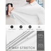 image:imageCOOFANDY Mens Stretch Dress Shirts Muscle Fit Wrinkle Free Long Sleeve Button Down Shirt Business Casual ShirtsWhite