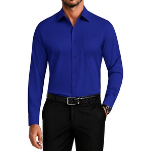 image:imageCOOFANDY Mens Dress Shirts Wrinkle Free Long Sleeve Button Down Shirt Formal Business ShirtsRoyal Blue