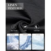 image:imageCOOFANDY Mens Button Down Shirt Long Sleeve Casual Untucked Shirts Textured Summer Beach ShirtsBlack