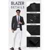 image:imageCOOFANDY Mens Casual Blazer Lightweight Sport Coat Linen Blazer Suit Jacket  2 Button Mens Blazer Smooth and Comfortable Structured feel Natural textureBreathable and Lightweight for All Year WearBlack